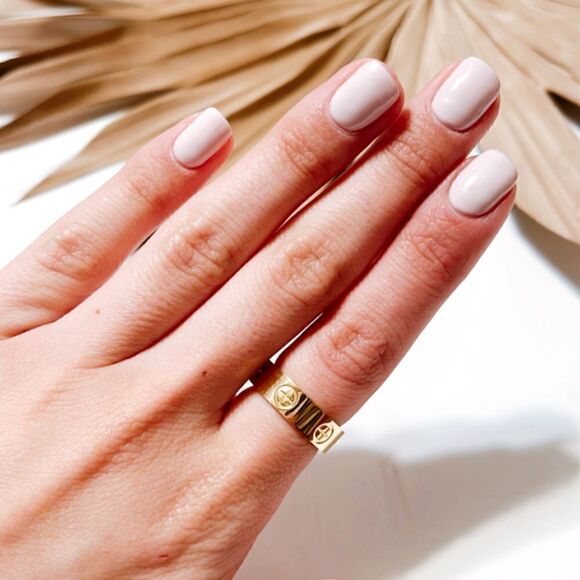Minimalist gold ring S278 - Picture 1 of 3